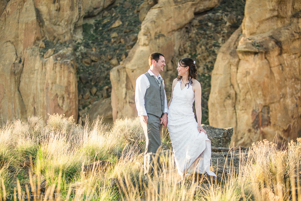 you can't see in this photo, but there were brave rock-climbers having a blast here too!